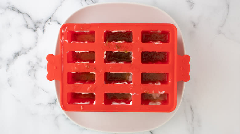popsicle molds on plate