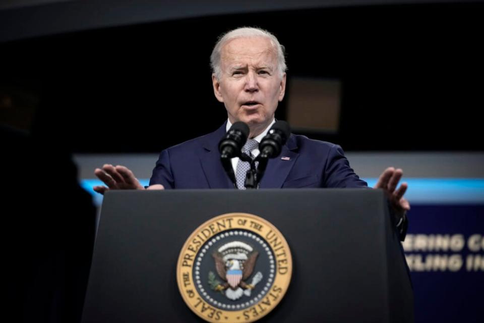 U.S. President Joe Biden on the White House campus May 10, 2022 in Washington, DC. (Photo by Drew Angerer/Getty Images)