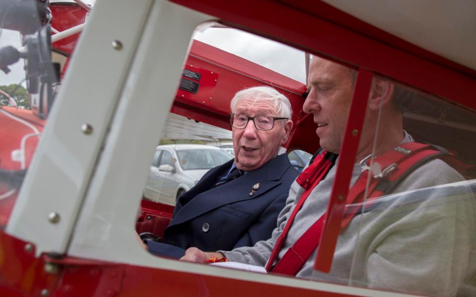 A veteran is flown by private plane to the annual Project Propeller gathering - Credit: Tom Pilston