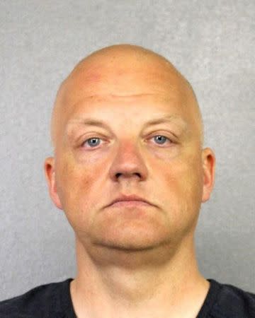 Volkswagen executive Oliver Schmidt, charged with conspiracy to defraud the United States over the company's diesel emissions scandal is shown in this booking photo in Fort Lauderdale, Florida, U.S., provided January 9, 2017. Courtesy of Broward County Sheriff's Office/Handout via REUTERS/Files