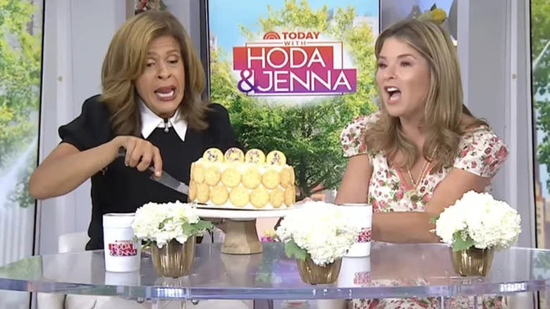 Hoda and Jenna, cake