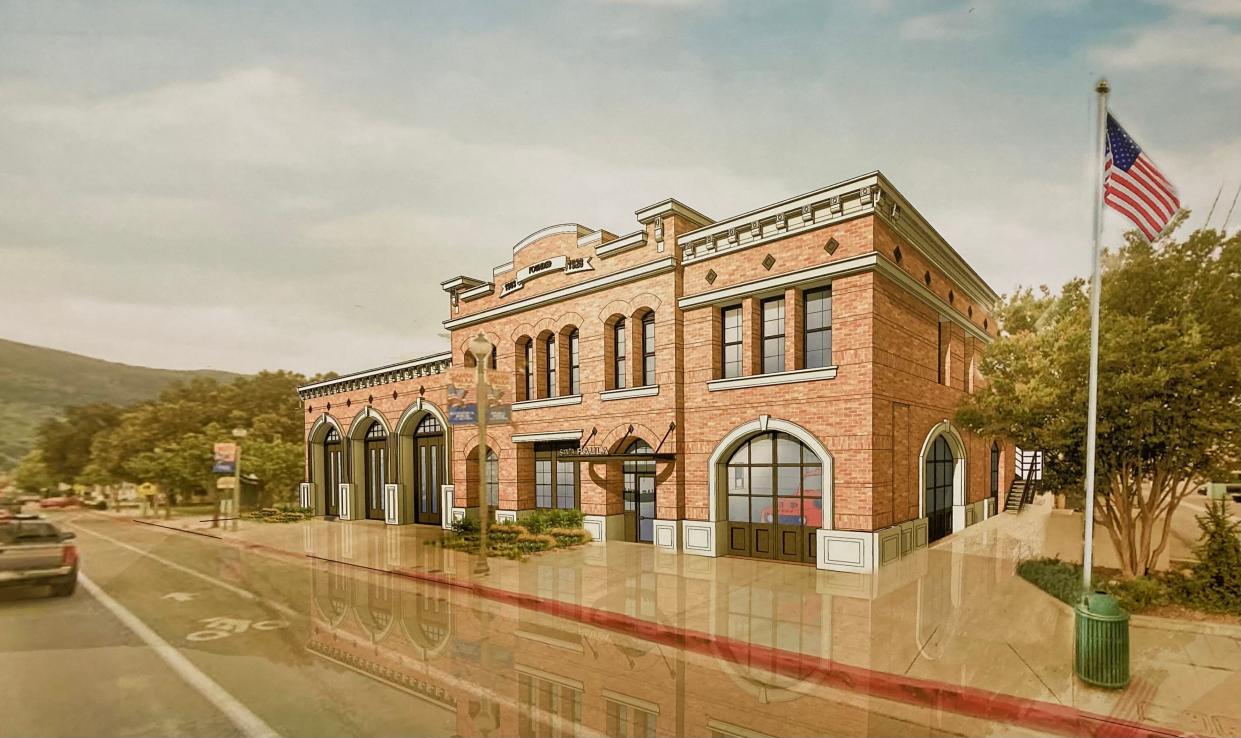 A rendering of the future look for Ventura County Fire's Station 29 in Santa Paula after the existing building at 114 S. 10th St. is rebuilt.