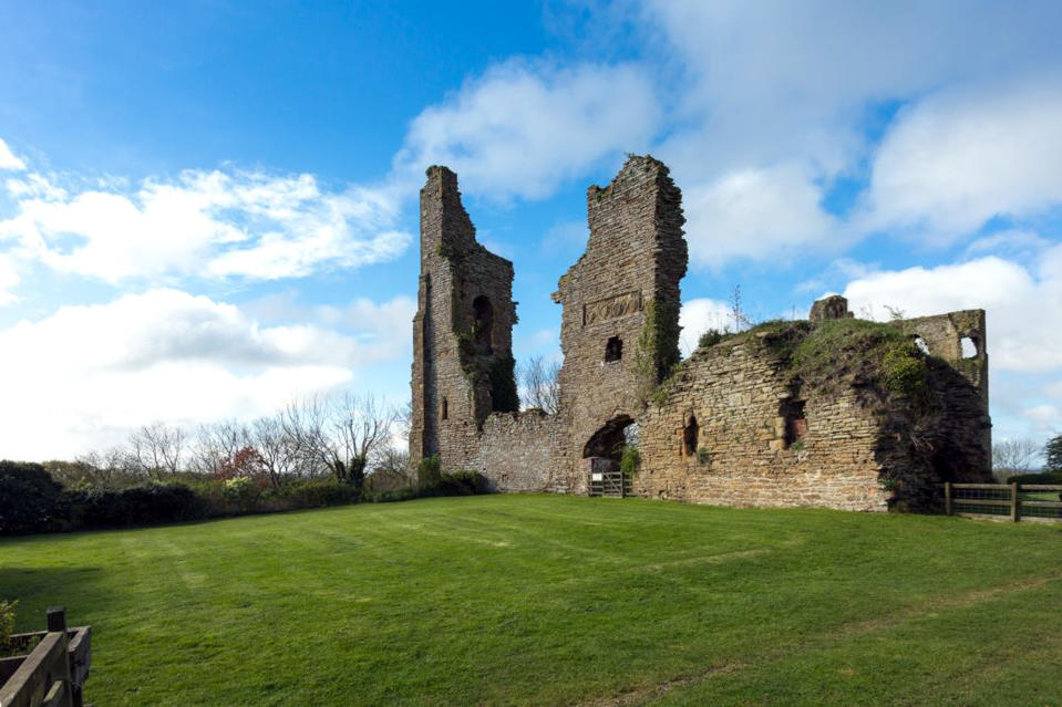 Historical estate goes on the market with castle ruins once the home of Richard III and Henry VIII