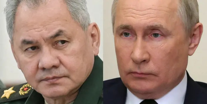 Sergei Shoigu and Putin