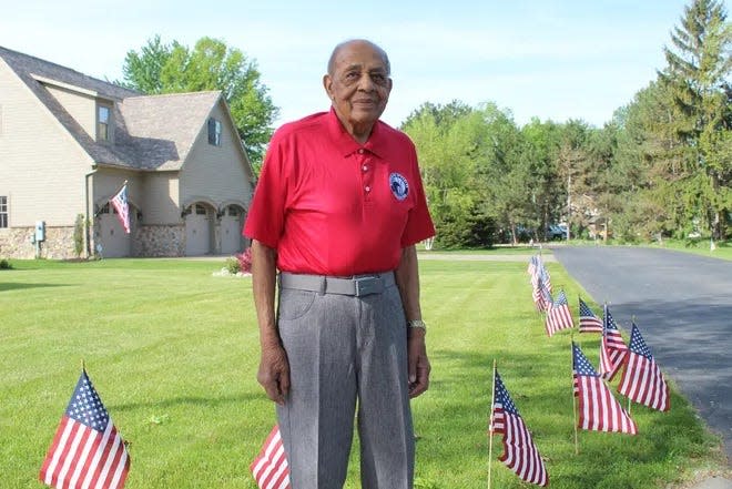 Harold Brown, 97, of Ottawa County, co-authored “Keep Your Airspeed Up: The Story of a Tuskegee Airman,” with his wife Marsha Bordner.