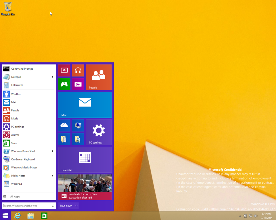 Leaked image may reveal the new Start Menu coming soon to Windows 8.1