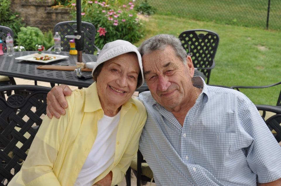 John Amato Sr., right, and his wife Phyllis. Amato died on April 1, 2023 at age 98.