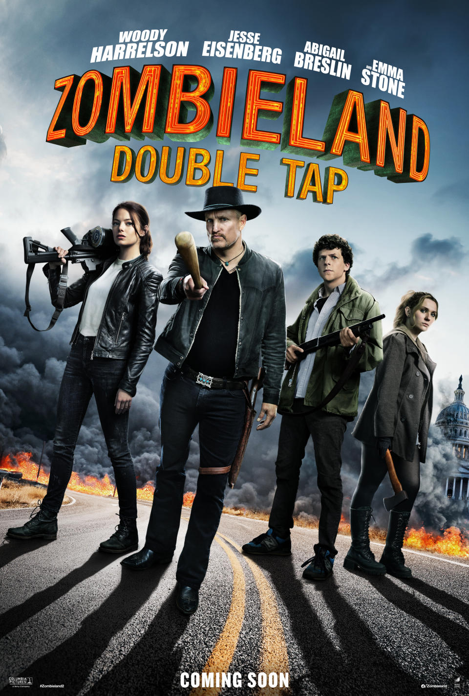 <i>Zombieland: Double Tap</i> UK poster (Sony Pictures)