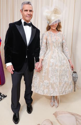 <p>Mike Coppola/MG24/Getty </p> Andy Cohen and Sarah Jessica Parker at the Met Gala on May 6, 2024