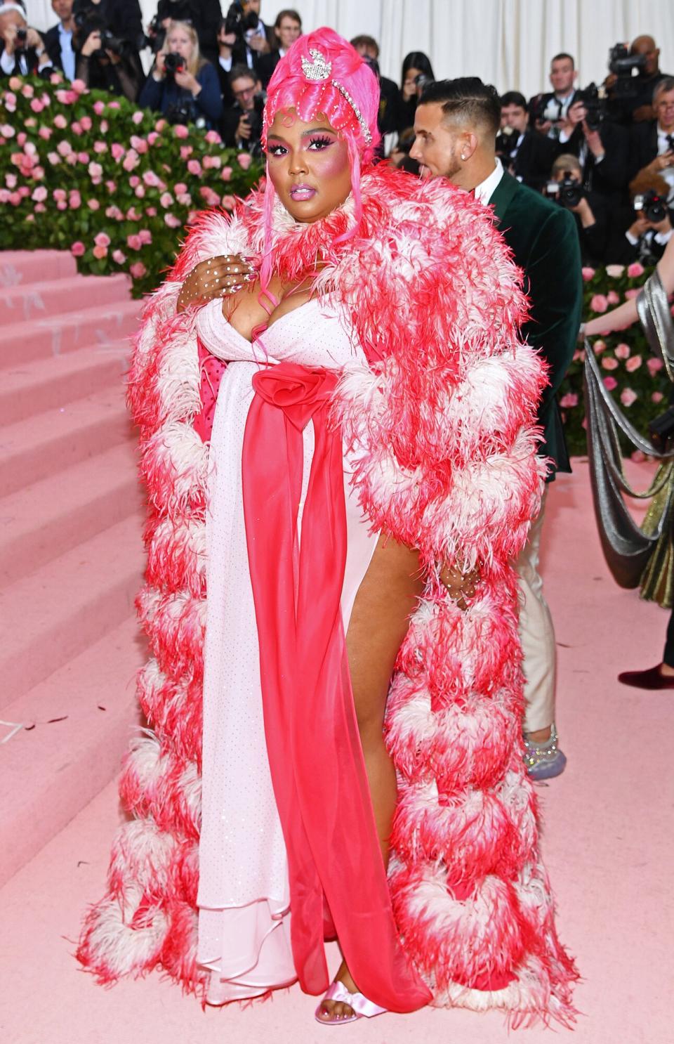 Lizzo attends The 2019 Met Gala Celebrating Camp: Notes on Fashion at Metropolitan Museum of Art on May 06, 2019 in New York City