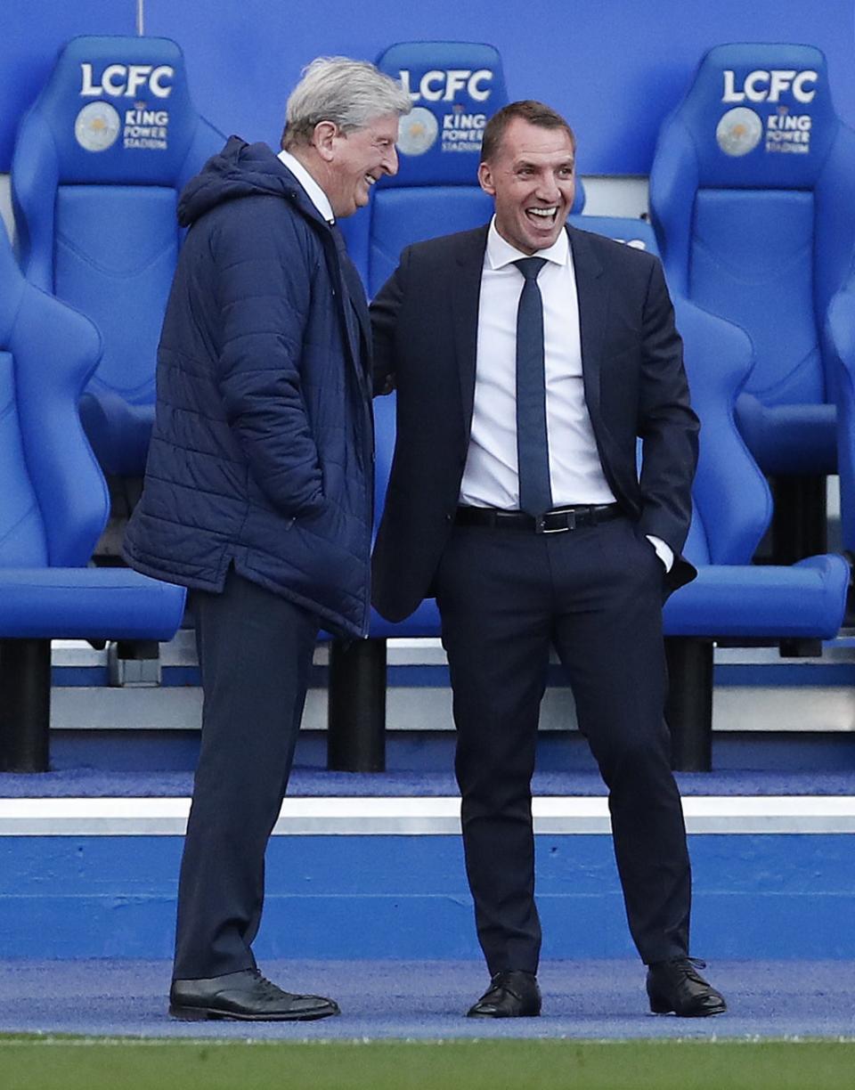 Leicester manager Brendan Rodgers is full of admiration for the longevity of Roy Hodgson (left) (Andrew Boyers/PA) (PA Archive)