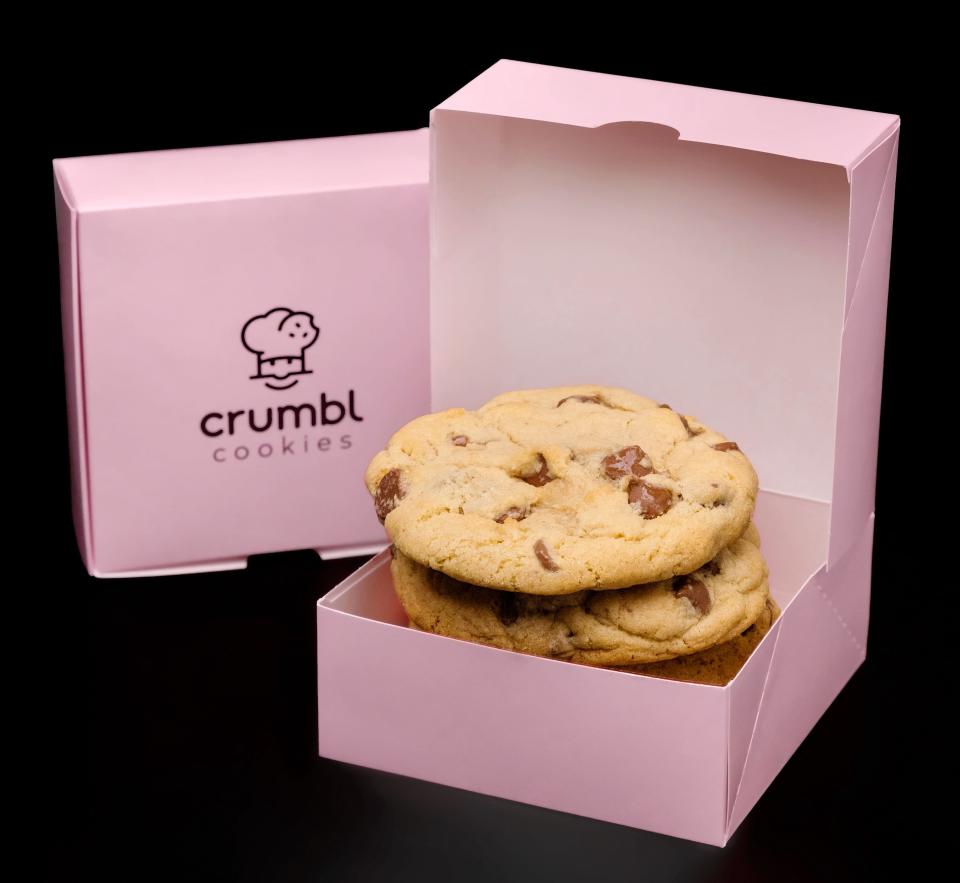 Chocolate chip cookies are the founding mainstay of Crumbl Cookies, which is opening its third Jacksonville dessert bakery in Oakleaf.