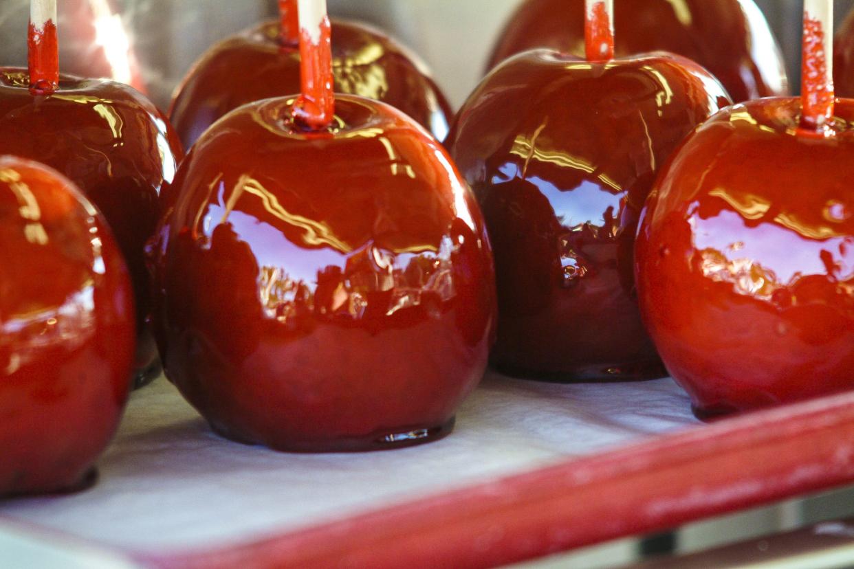 Candied apples at a state fair