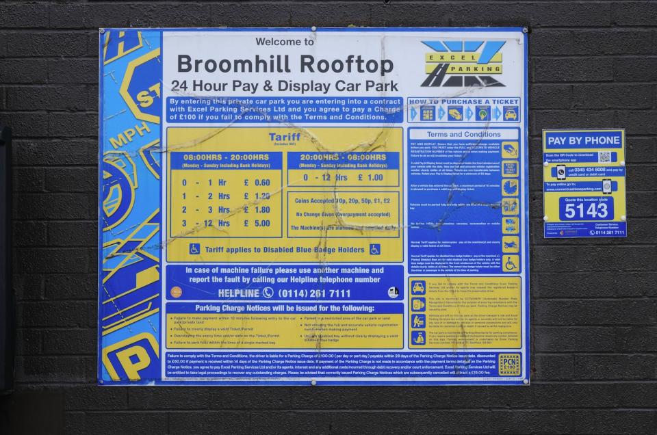 Broomhill Excel sign