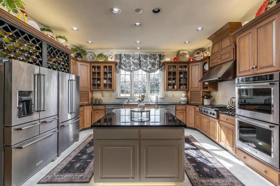 A view of the kitchen at the home at 3021 Brookmonte Lane in Lexington, KY, which is currently up for sale at $2.5 million. Photos shared with realtor’s permission.