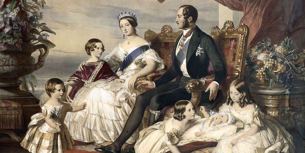 queen victoria and prince albert with five of their children by frederick winterhalter