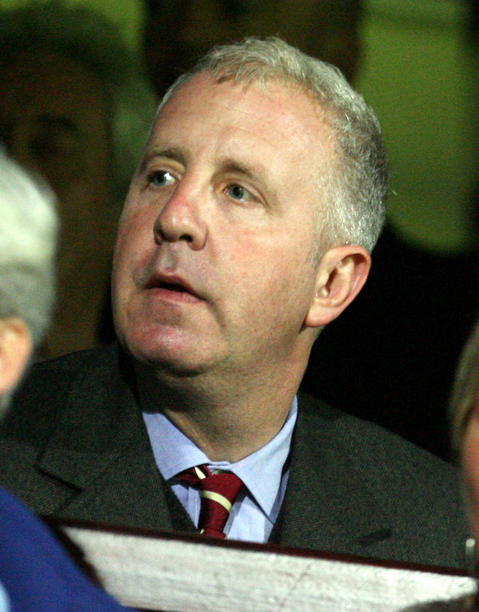 FILE - This is a Wednesday, Sept. 20, 2006 file photo of Aston Villa's American owner Randy Lerner as he takes his seat to watch his new club, during their English League Cup soccer match against Scunthorpe United at Glanford Park, Scunthorpe, England. Aston Villa owner Randy Lerner said Monday May 12, 2014 that he is looking to sell the Premier League club. (AP Photo / Simon Dawson)*