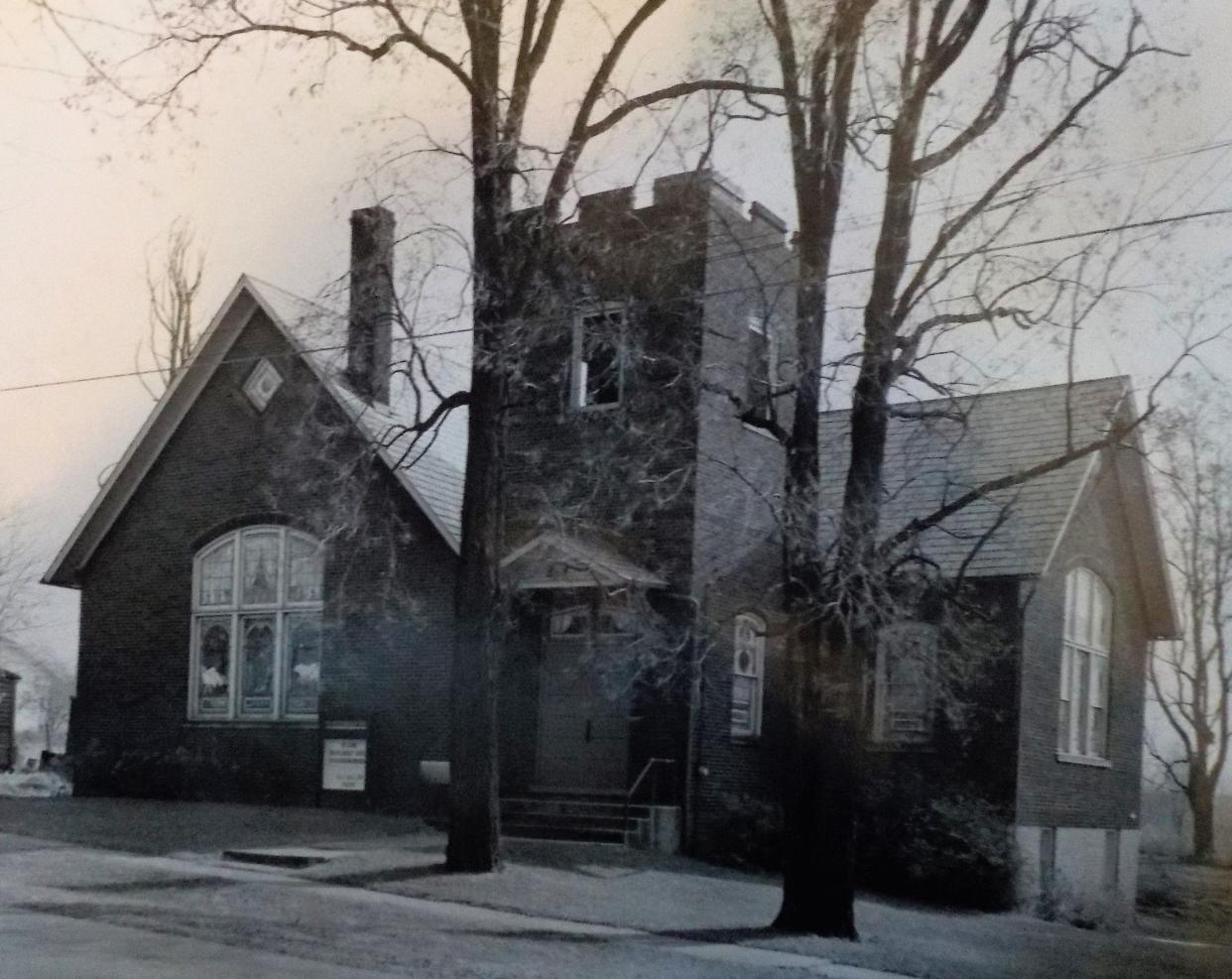 In this 1960s photo, Emmanuel Lutheran Church in North Georgetown was completed with an educational extension and a finished basement fellowship hall.
