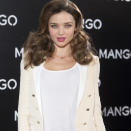 <b>Miranda Kerr</b> brought back the 80's blow out at her Mango announcement, we're loving her chic, voluminous style ©Rex