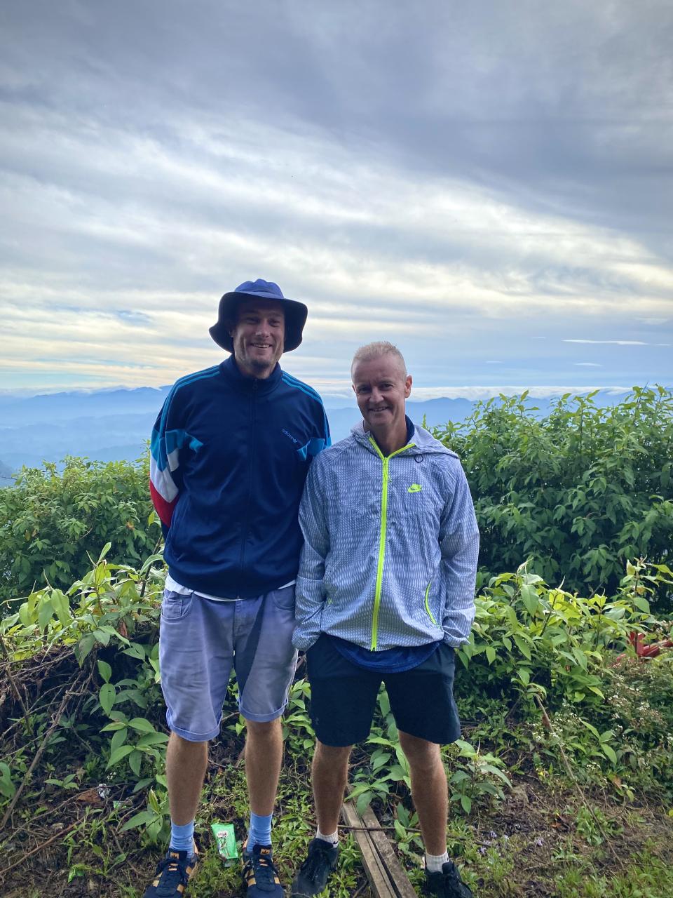 Rob Lewis and Grant Flower at Adam's Peak