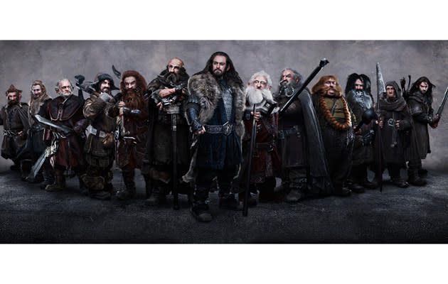 The gang of dwarves all together.