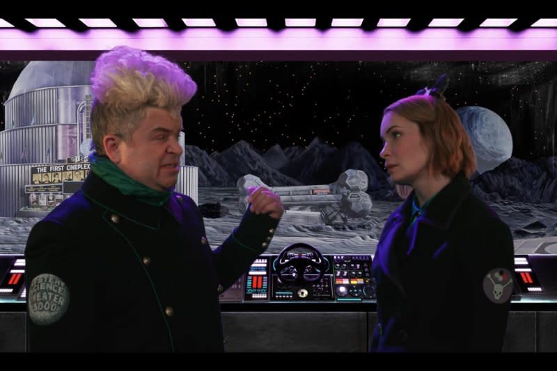 Patton Oswalt and Felicia Day star in "Mystery Science Theater 3000." Photo courtesy of Shout! Studios and Gizmonic Arts