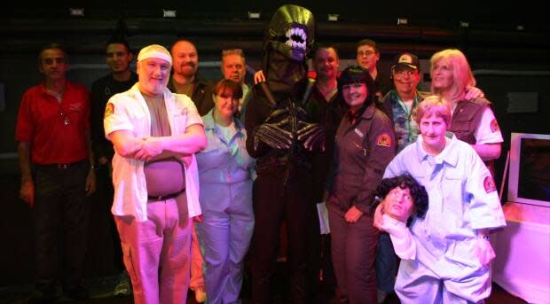 A group photo from the documentary Alien on Stage, showing at the Calgary Underground Film Festival this year.