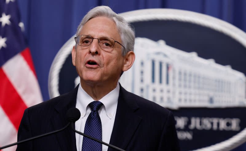 U.S. Attorney General Merrick Garland speaks about the FBI's search warrant served at the home of former President Donald Trump in Washington