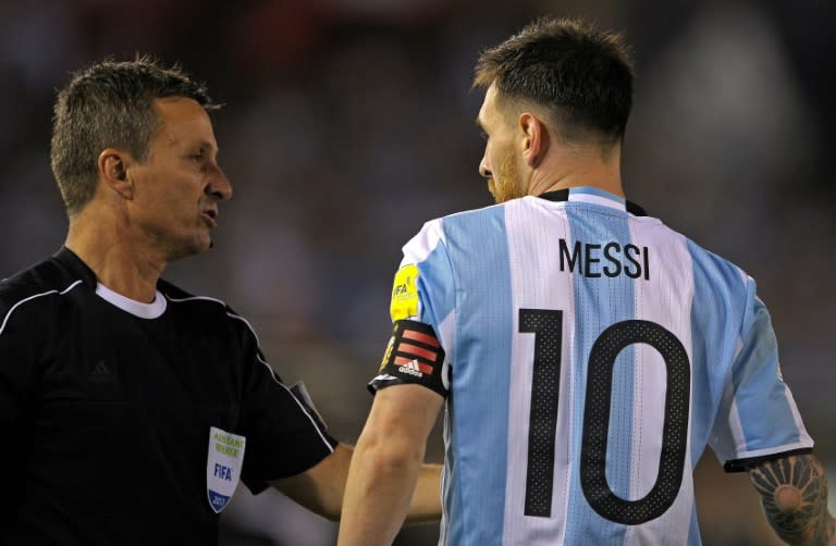 Lionel Messi has been suspended for four of Argentina's five remaining World Cup qualification matches for swearing at an official during a game against Chile in Buenos Aires, on March 23, 2017