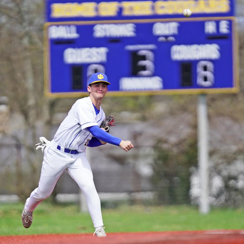 North Providence defense made all the plays Friday — like Michael Ryan throwing across the diamond for an out in the third — to help starting pitcher Vin Pontarelli out in the Cougars' 9-1 win over Middletown.