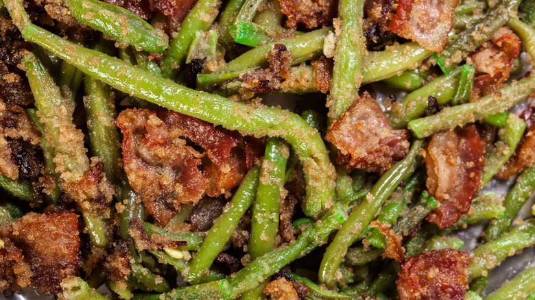 Bacon and green beans