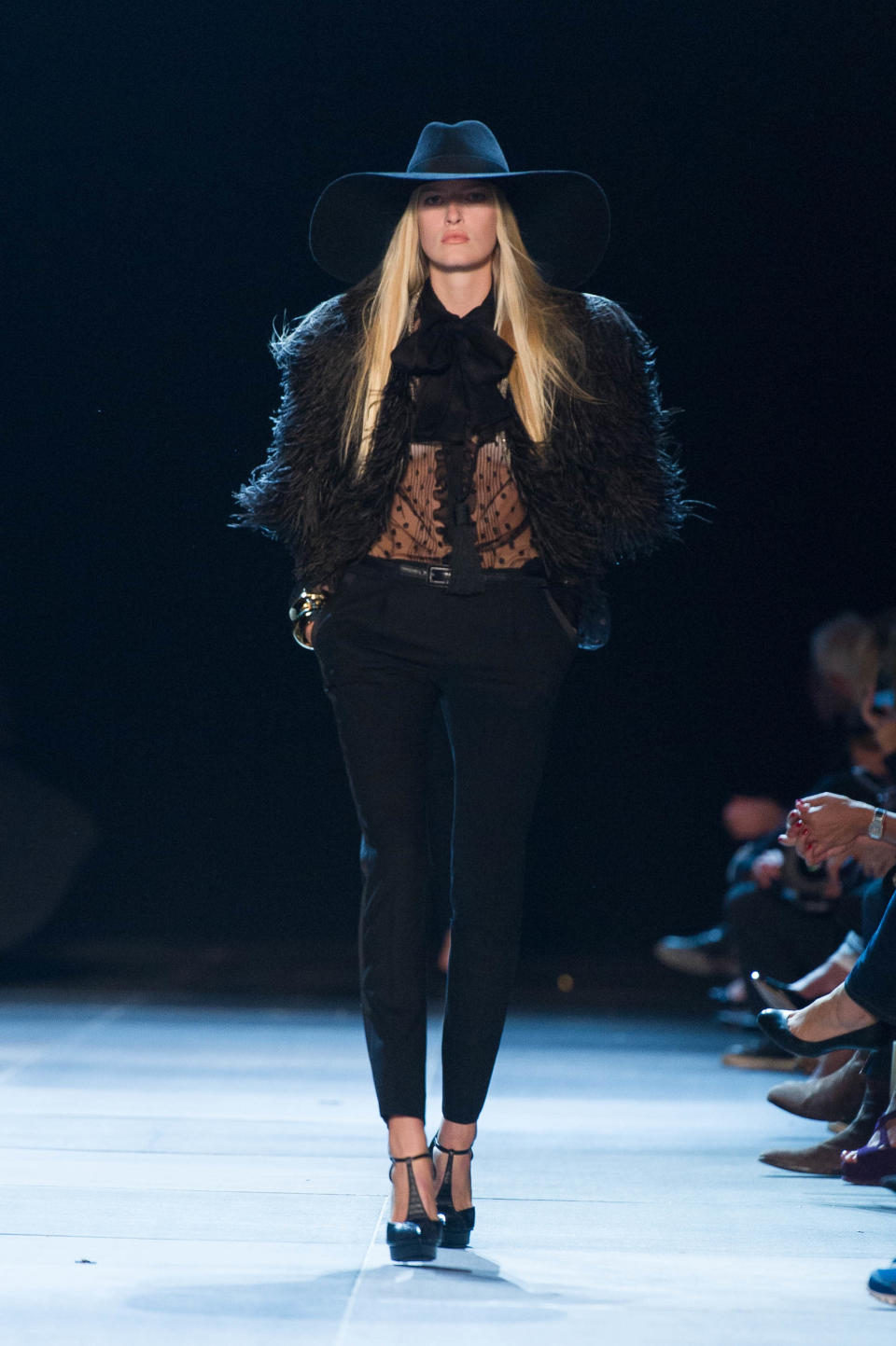 Défilé Saint Laurent collection printemps/été 2013.