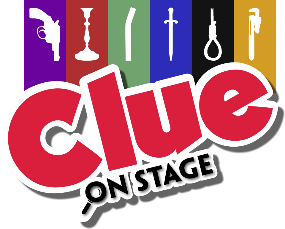 Logo for The Masquers' show Clue