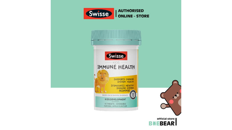 A product image of Swisse Kids Immune Health 60 tabs.