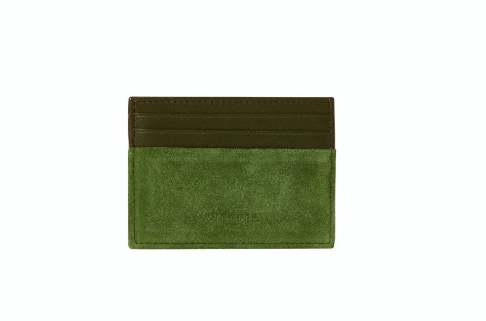 <p><a class="link " href="https://www.octobre-editions.com/en/product/dean-bi-material-card-holder/light-green#size-TU" rel="nofollow noopener" target="_blank" data-ylk="slk:SHOP">SHOP</a></p><p>Octobre Editions is proof that Parisians do it better. This affordable menswear brand makes leather goods look, well, expensive. Like this card holder; which is made from smooth leather panelled with suede to create a cool, textural look. Choose between this tonal green colourway or power-blue and camel.</p><p>£50; <a href="https://www.octobre-editions.com" rel="nofollow noopener" target="_blank" data-ylk="slk:octobre-editions.com" class="link ">octobre-editions.com</a></p>