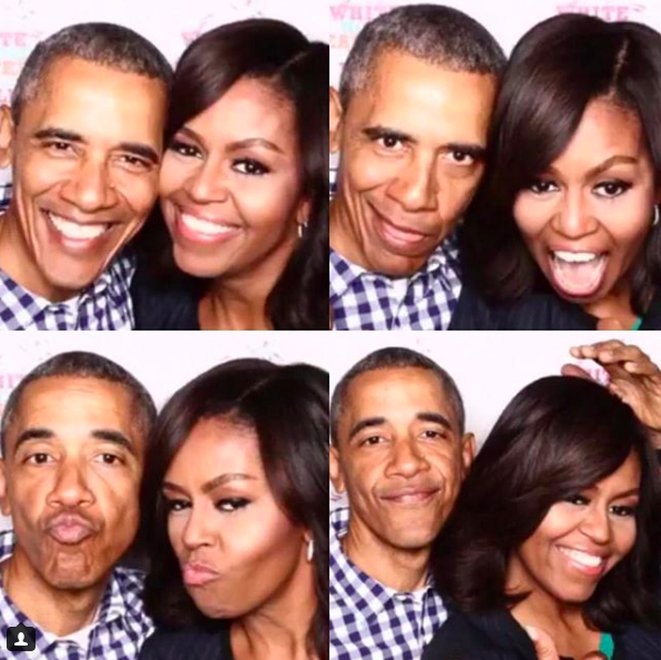 This old photo of Barack and Michelle Obama is being shared by adoring fans. Source: Instagram