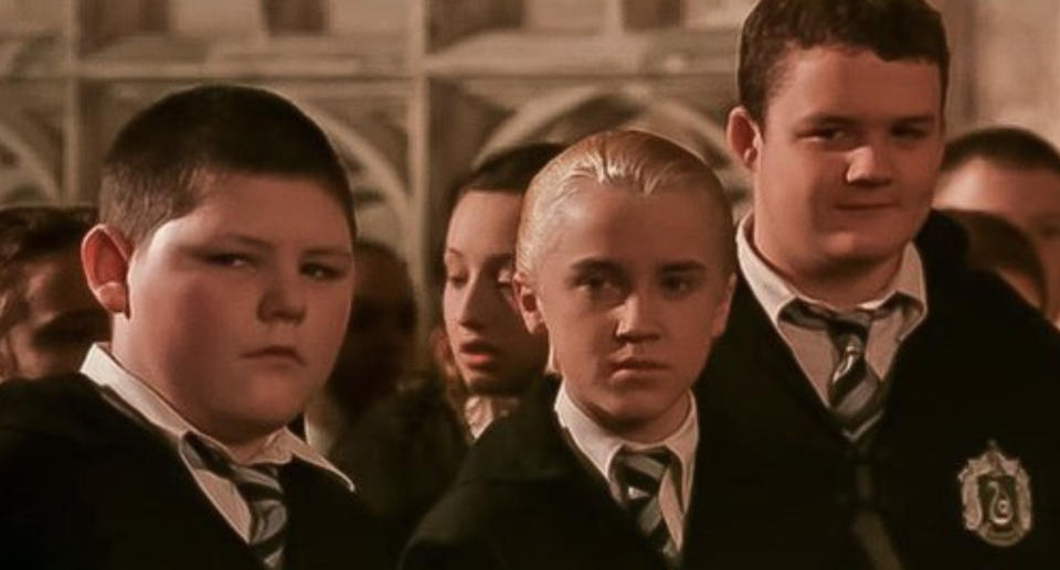 Jamie Waylett with his Harry Potter co-actors