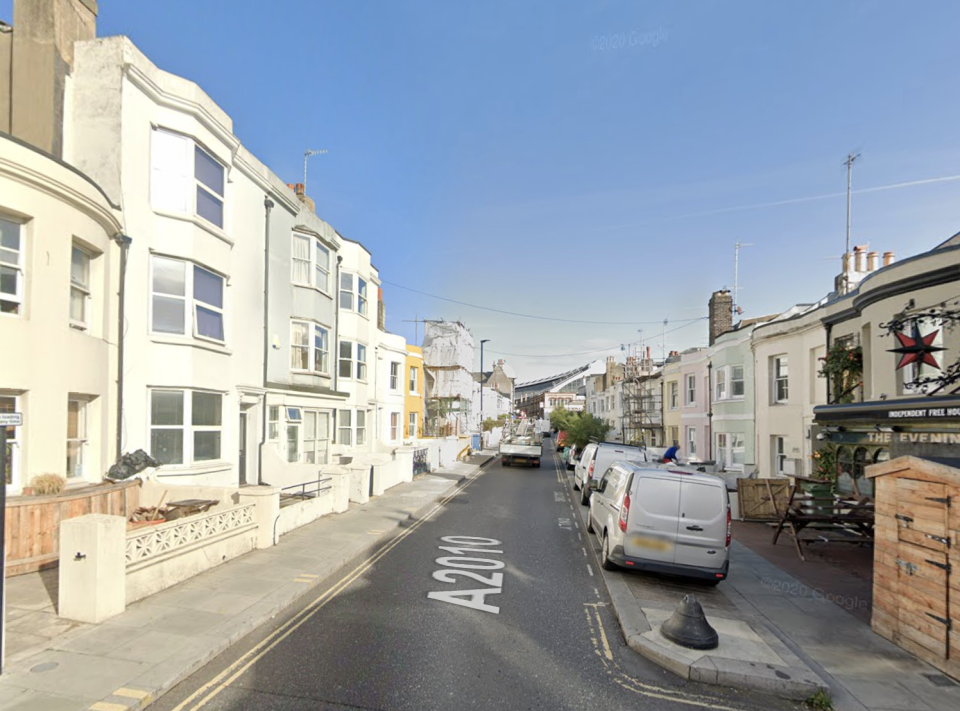 The fire happened in Surrey Street, Brighton. (Google Maps)