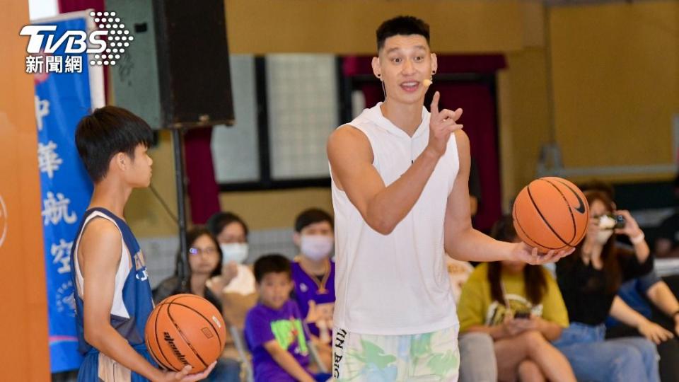 中華航空和林書豪今（5）日再度舉辦公益籃球營。（圖／胡瑞麒攝）