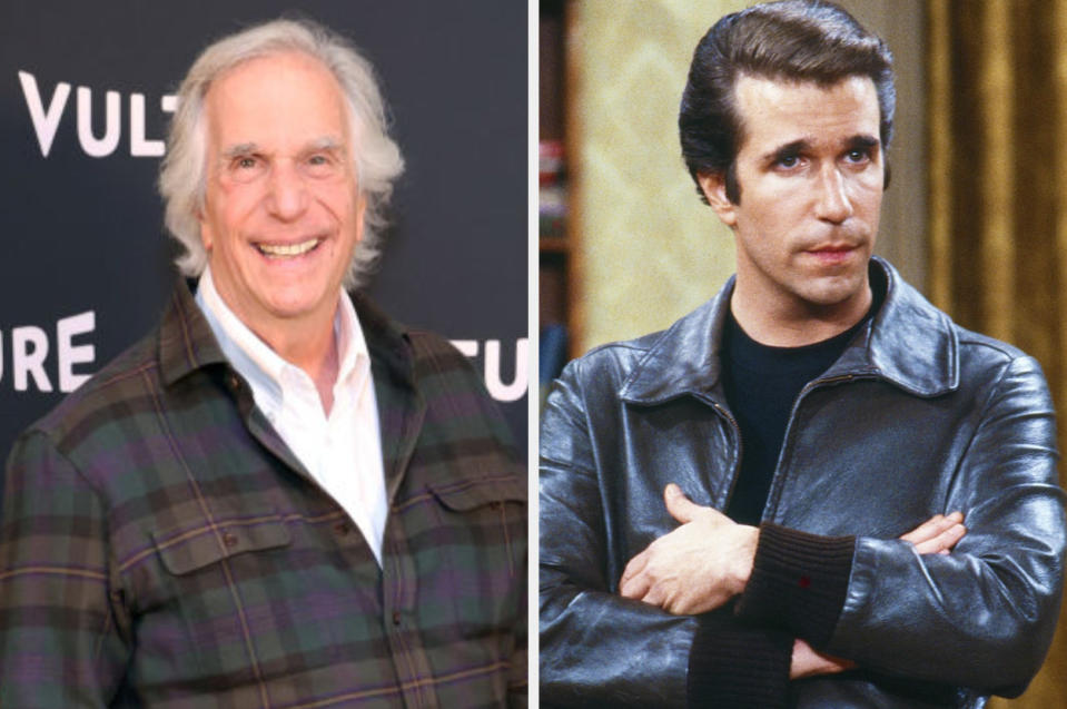 Henry Winkler vs. Arthur "Fonzie" Fonzarelli ("Happy Days") in a leather jacket