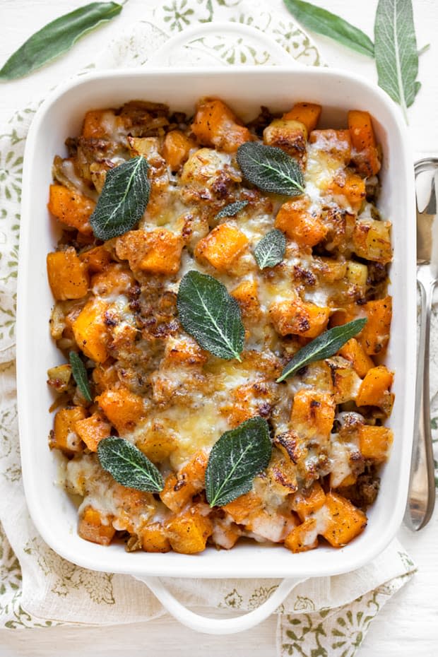 <p><a href="https://thecozyapron.com/butternut-squash-casserole/" rel="nofollow noopener" target="_blank" data-ylk="slk:The Cozy Apron;elm:context_link;itc:0;sec:content-canvas" class="link ">The Cozy Apron</a></p>