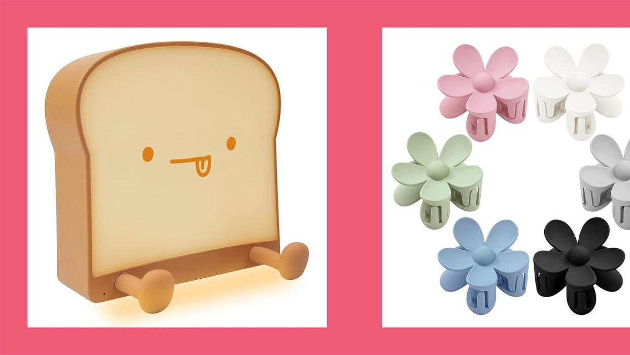 toast night light and daisy clips cute gift ideas