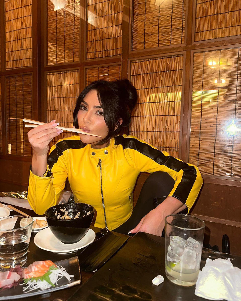 Kim Kardashian and Uma Thurman Kill Bill 2