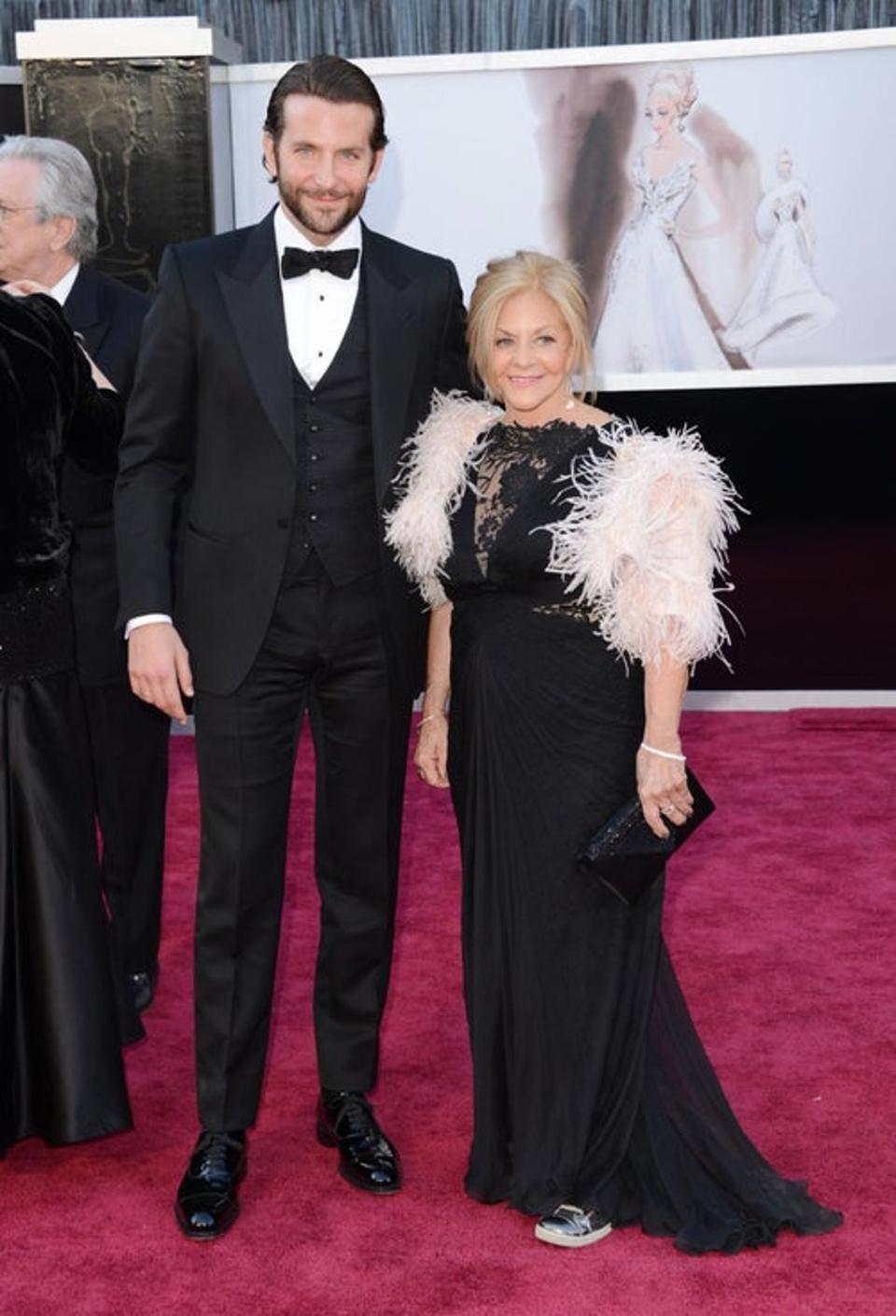 Bradley Cooper sported a black Tom Ford suit for the 85th Academy Awards. (Getty)