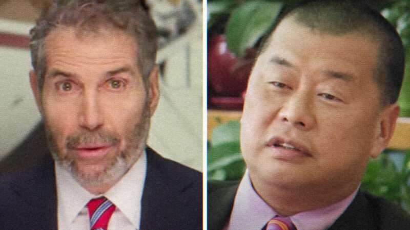 John Stossel and Jimmy Lai