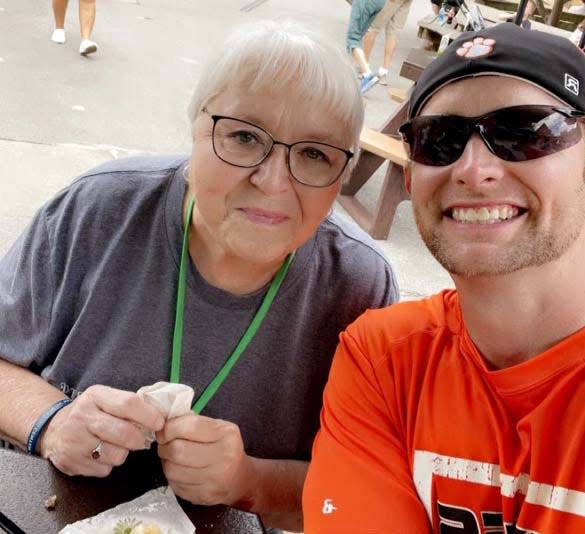 Connie Dagley may have kidney disease, but it doesn’t have her. She spends a fun-filled day with her nephew at Dollywood on May 14.