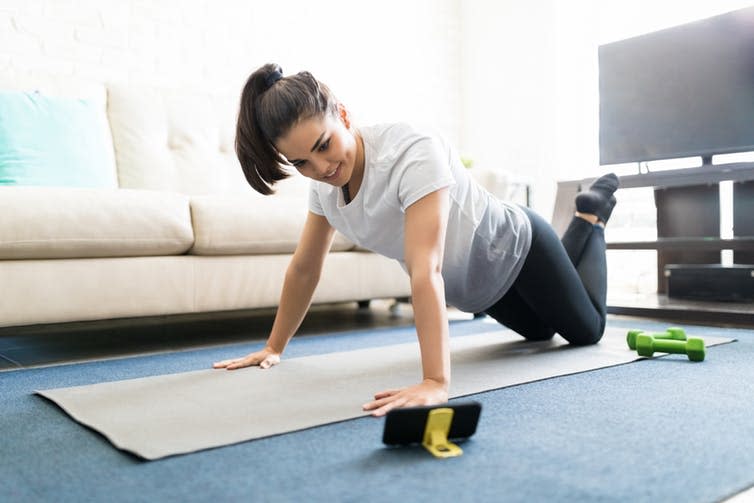 <span class="caption">Time for a new routine.</span> <span class="attribution"><a class="link " href="https://www.shutterstock.com/image-photo/portrait-attractive-young-latin-woman-learning-1112658119" rel="nofollow noopener" target="_blank" data-ylk="slk:Antoniodiaz/Shutterstock;elm:context_link;itc:0;sec:content-canvas">Antoniodiaz/Shutterstock</a></span>