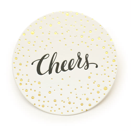 Bubbly Cheers Coaster Set