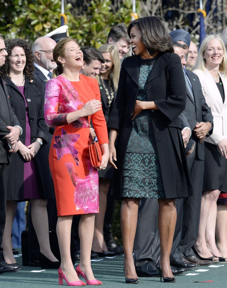 First Lady Michelle Obama called Sophie Gr&eacute;goire-Trudeau&nbsp;her "soulmate."