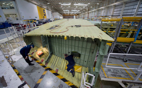 Airbus wing factory - Credit: DAVID ROSE